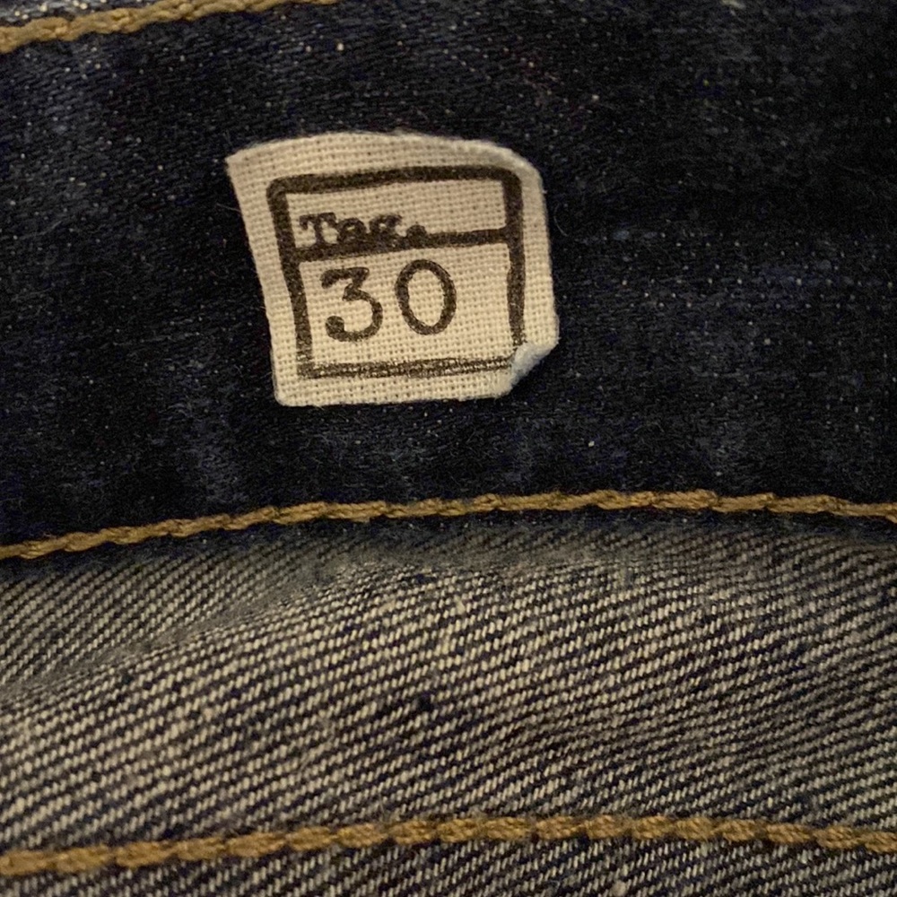 RA-RE Collectors Jeans Rag Recycle Rag Restyle Button Fly Slim Jeans Size 30 - Picture 12 of 14